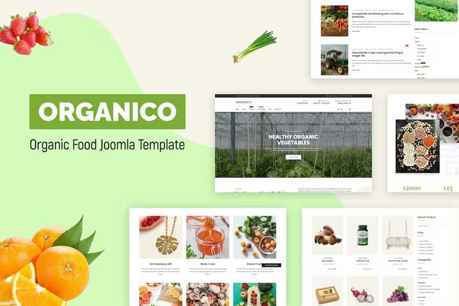 ORGANICO – NUTRITIONIST FOOD & FARM JOOMLA 4 TEMPLATE